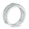 Thumbnail Image 2 of 3/8 CT. T.W. Diamond Double Row Solitaire Enhancer in 14K White Gold