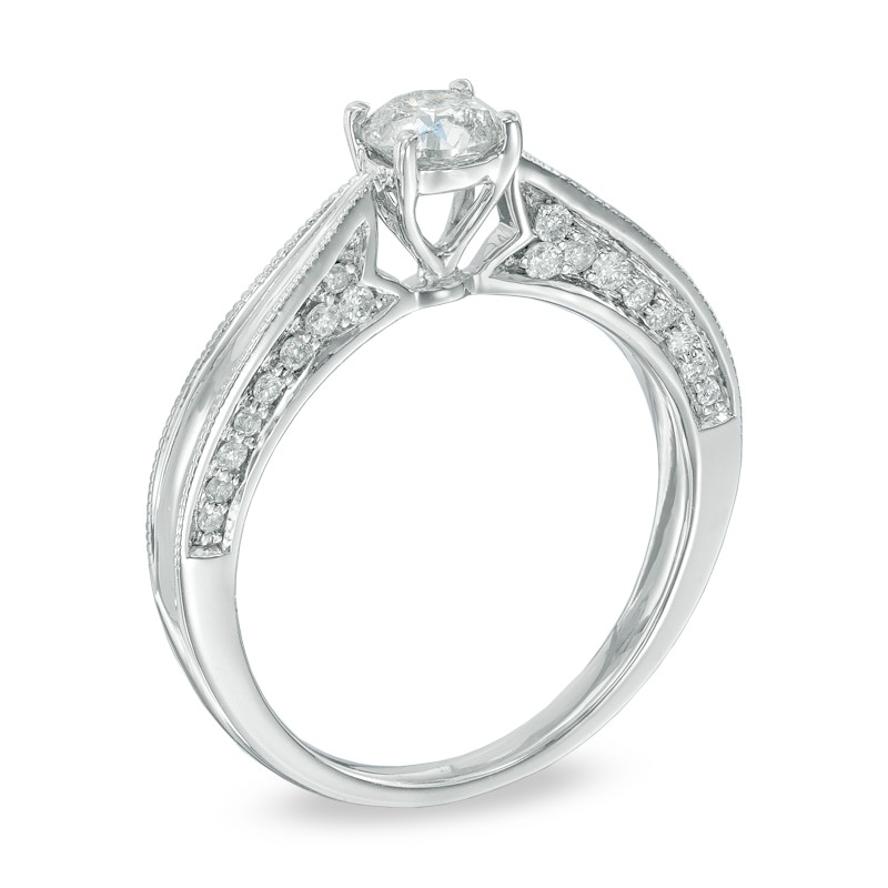 Main Image 2 of 3/4 CT. T.W. Diamond Engagement Ring in 14K White Gold
