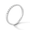 Thumbnail Image 3 of 1/4 CT. T.W. Certified Diamond Band in 14K White Gold (I/SI2)