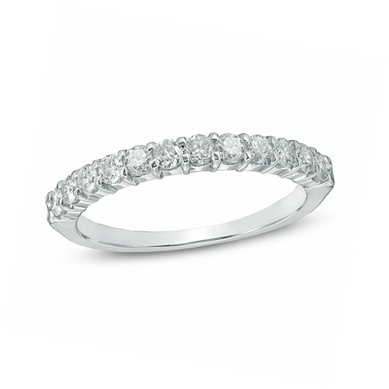 Ladies' 1/2 CT. T.W. Certified Diamond Band in 14K White Gold (I/SI2)