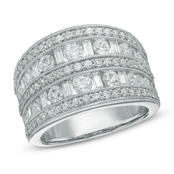 2 CT. T.w. Diamond Colosseum Anniversary Ring in 14K White Gold