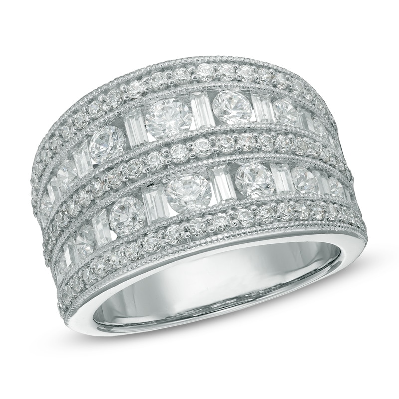 2 CT. T.W. Diamond Colosseum Anniversary Ring in 14K White Gold