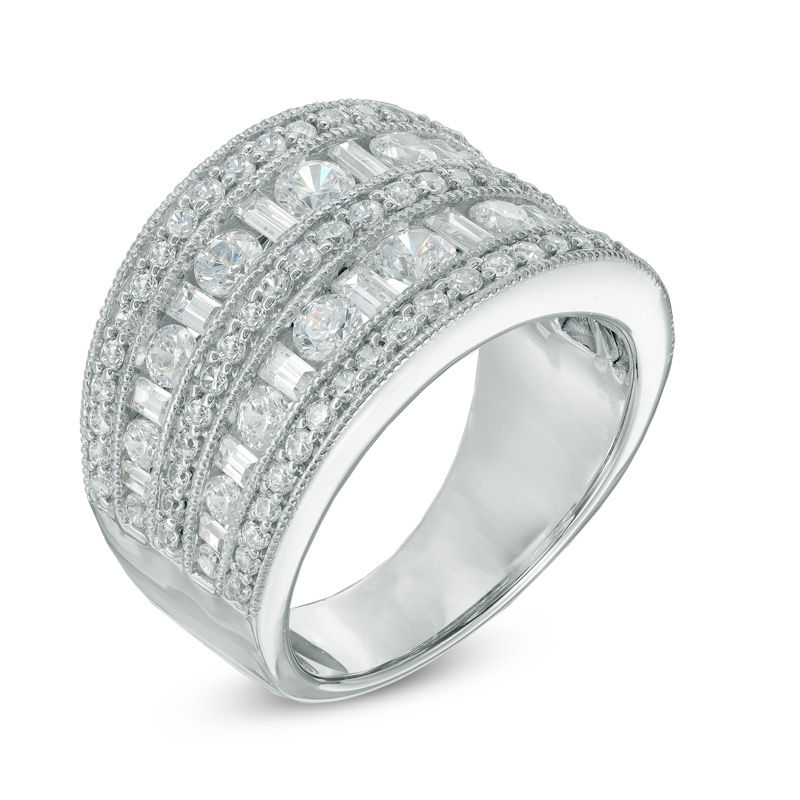 2 CT. T.W. Diamond Colosseum Anniversary Ring in 14K White Gold