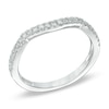 Thumbnail Image 2 of Vera Wang Love Collection 1/5 CT. T.W. Diamond Contour Wedding Band in 14K White Gold