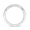 Thumbnail Image 2 of Vera Wang Love Collection 1/5 CT. T.W. Diamond Contour Wedding Band in 14K White Gold