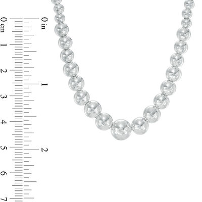 ball silver necklace