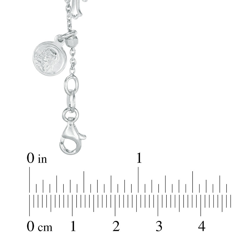 Religious Charms Bracelet in Sterling Silver - 7.25"