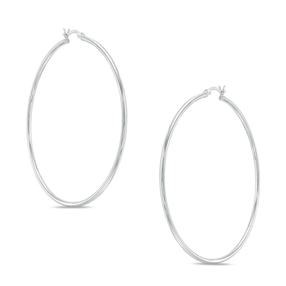 62mm Hoop Earrings in Sterling Silver