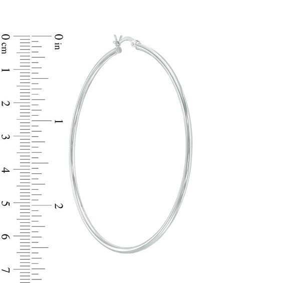 62mm Hoop Earrings in Sterling Silver