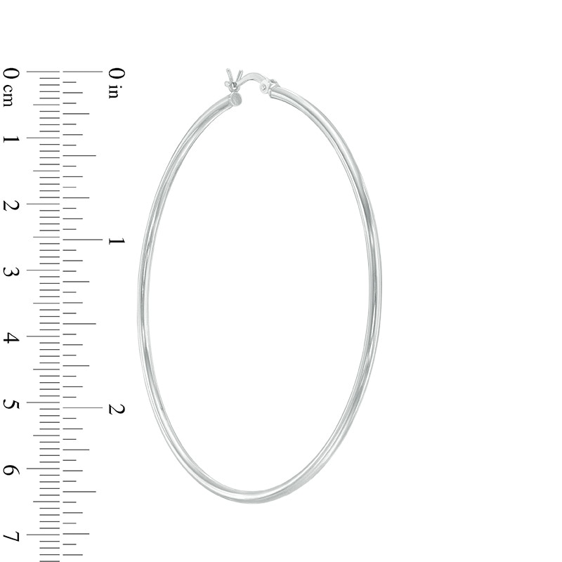 62mm Hoop Earrings in Sterling Silver