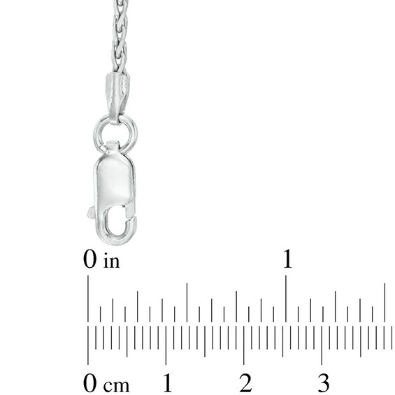Ladies' 1.5mm Spiga Chain Necklace in Sterling Silver