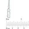 Thumbnail Image 2 of Ladies' 1.5mm Spiga Chain Necklace in Sterling Silver - 24"