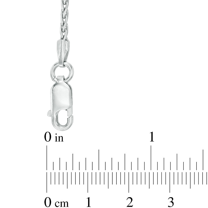 Ladies' 1.5mm Spiga Chain Necklace in Sterling Silver - 24"