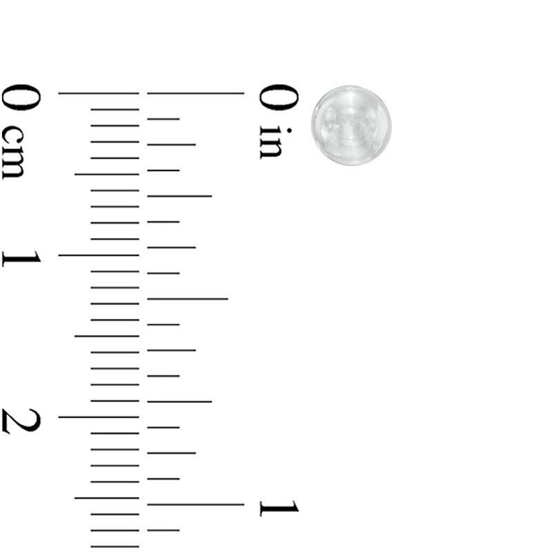 Main Image 2 of 5.0mm Ball Stud Earrings in Sterling Silver