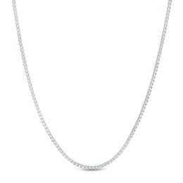 Zales Ladies' 0.70mm Box Chain Necklace in Sterling Silver - 22