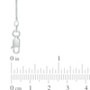 Thumbnail Image 2 of Ladies' 1.1mm Box Chain Necklace in Sterling Silver - 20"
