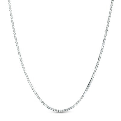 Sterling Silver Womens 1mm Box Chain Irregular Heart Slider Pendant Necklace 