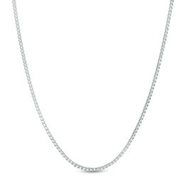 Ladies' 1.1mm Box Chain Necklace in Sterling Silver - 24"