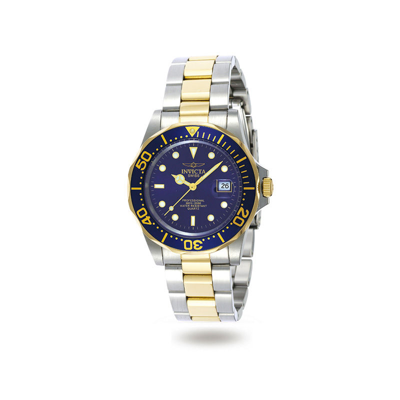 Main Image 1 of Men's Invicta Pro Diver Two-Tone Watch with Blue Dial (Model: 9310)