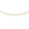 Thumbnail Image 0 of Heart Link Necklace in 14K Gold