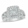Thumbnail Image 0 of 1-1/2 CT. T.W. Diamond Frame Braided Shank Engagement Ring in 14K White Gold