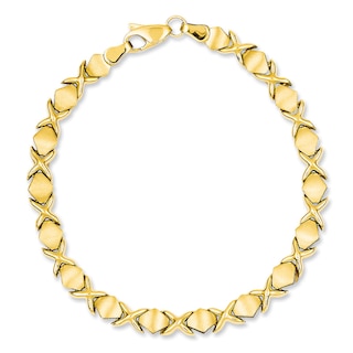 "XO" Bracelet in 14K Gold