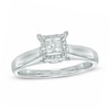 Thumbnail Image 1 of 1/2 CT. T.W. Princess-Cut Diamond Engagement Ring in 10K White Gold (J/I3)