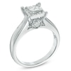 Thumbnail Image 1 of 1 CT. T.W. Princess-Cut Diamond Engagement Ring in 14K White Gold (J/I3)