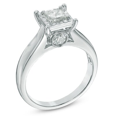 Zales 1 Ct. Diamond Solitaire Engagement Ring in 14K White Gold (J/I3)