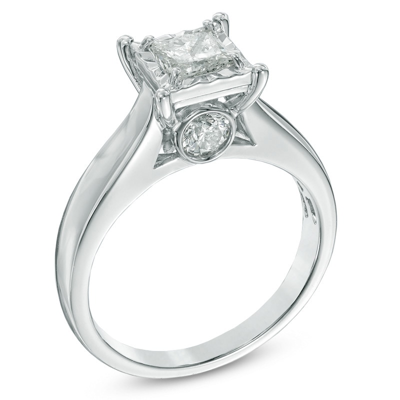 Zales 1 Ct. T.W. Princess-Cut Diamond Engagement Ring