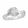 Thumbnail Image 1 of 3/4 CT. Diamond Solitaire Bypass Ring in 14K White Gold