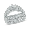 Thumbnail Image 0 of 2 CT. T.W. Diamond Double Row Tiara Solitaire Enhancer in 14K White Gold