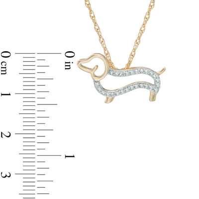 Silver Short-haired dachshund necklace with a heart, FREE ENGRAVING - MEJK  Jewellery