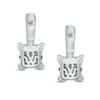 Thumbnail Image 2 of Vera Wang Love Collection 1 CT. T.W. Princess-Cut Quad Diamond Drop Earrings in 14K White Gold