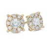 Thumbnail Image 0 of 1 CT. T.W. Diamond Frame Stud Earrings in 14K Gold