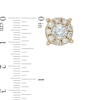 Thumbnail Image 1 of 1 CT. T.W. Diamond Frame Stud Earrings in 14K Gold
