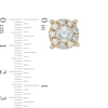 Thumbnail Image 2 of 1 CT. T.W. Diamond Frame Stud Earrings in 14K Gold