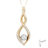 Thumbnail Image 0 of Sirena™ 3/8 CT. T.W. Diamond Cascading Infinity Pendant in 14K Gold