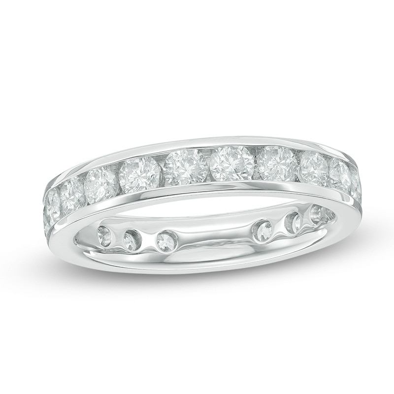 Main Image 1 of 2 CT. T.W. Diamond Channel-Set Eternity Band in 14K White Gold