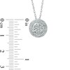 Thumbnail Image 2 of Diamond Accent Swirl Cluster Pendant in Sterling Silver