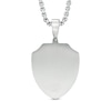 Thumbnail Image 2 of Men's Lord's Prayer Shield Pendant in Stainless Steel and Yellow IP - 24"