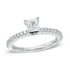 Thumbnail Image 0 of Vera Wang Love Collection 5/8 CT. T.W. Princess-Cut Diamond Engagement Ring in 14K White Gold