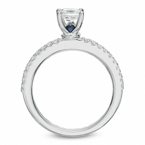Vera Wang Love Collection 5/8 CT. T.w. Princess-Cut Diamond Engagement Ring in 14K White Gold