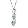 Thumbnail Image 3 of Vera Wang Love Collection 1/2 CT. T.W. Marquise Diamond Drop Pendant in 14K White Gold