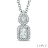 Thumbnail Image 1 of Vera Wang Love Collection 3/8 CT. T.W. Diamond Fancy Drop Pendant in 14K White Gold