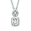 Thumbnail Image 1 of Vera Wang Love Collection 3/8 CT. T.W. Diamond Fancy Drop Pendant in 14K White Gold