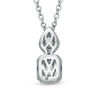 Thumbnail Image 2 of Vera Wang Love Collection 3/8 CT. T.W. Diamond Fancy Drop Pendant in 14K White Gold