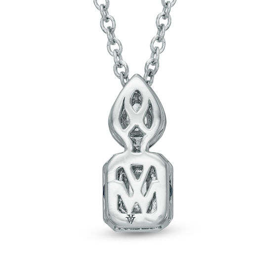 Vera Wang Love Collection 3/8 CT. T.w. Diamond Fancy Drop Pendant in 14K White Gold