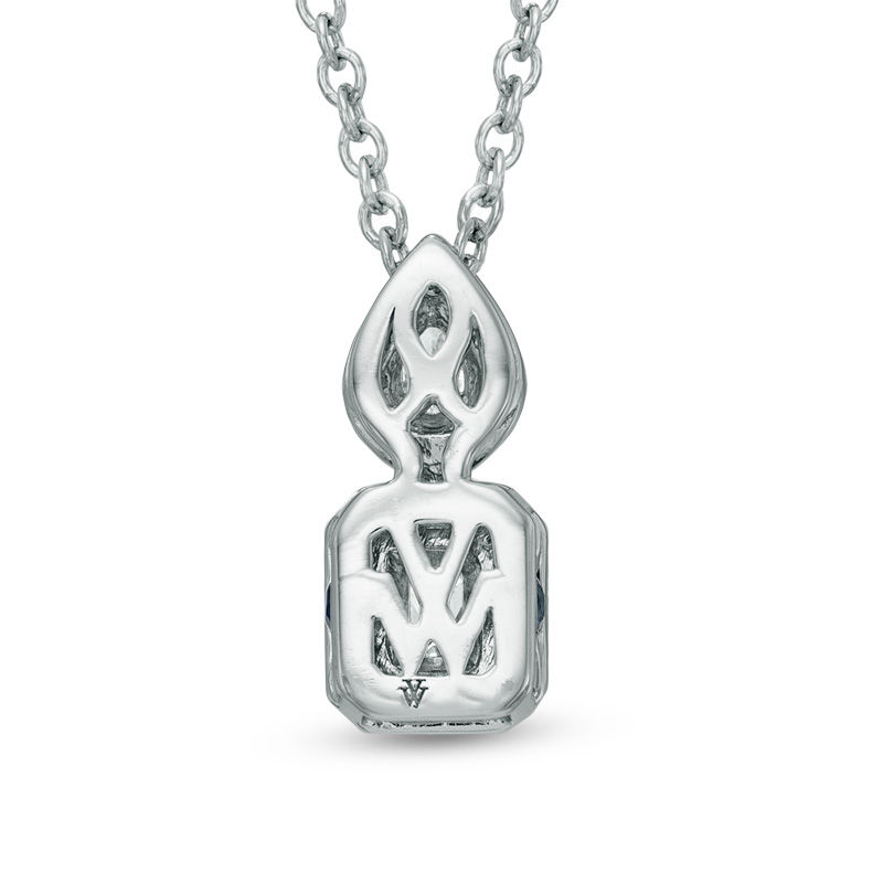 Vera Wang Love Collection 3/8 CT. T.W. Diamond Fancy Drop Pendant in 14K White Gold