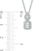 Thumbnail Image 3 of Vera Wang Love Collection 3/8 CT. T.W. Diamond Fancy Drop Pendant in 14K White Gold